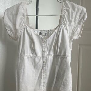 White cotton top